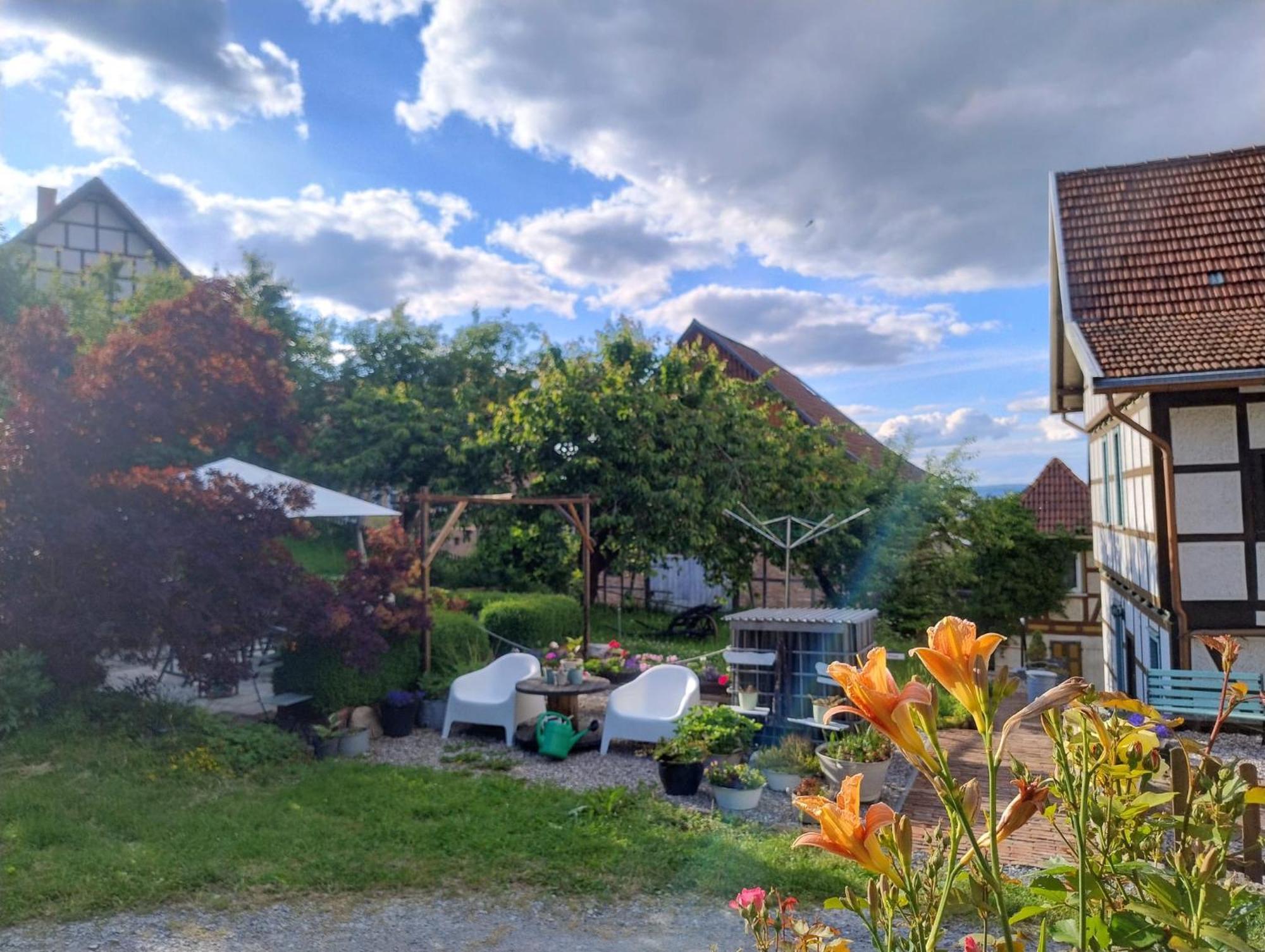 Minicamping Und B&B Apartment Hintergarten Niederorschel Kültér fotó